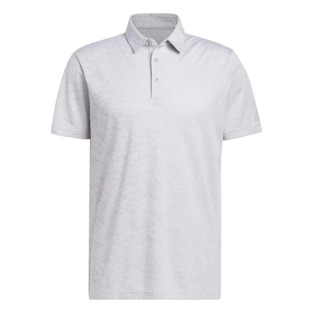 adidas Men's Textured Jacquard Golf Polo Shirt