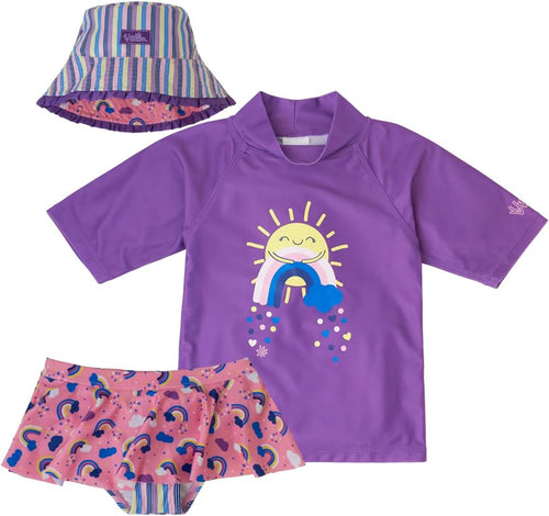 UV SKINZ UPF 50+ Girls' 3-Piece Swim Set