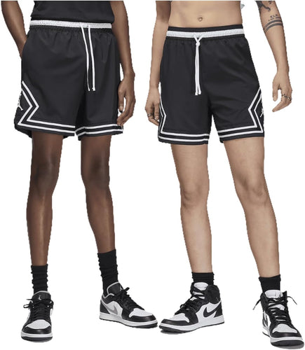 Jordan Sport Men's Dri-FIT Woven Diamond Shorts (Black/White/White, FQ2989-010) Size Small