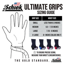 Load image into Gallery viewer, Schiek Sports 1900 Ultimate Hand Grip - 9 mm Thick Neoprene Grips for Weight Lifting - Ultra Durable Non Slip Secure Grip
