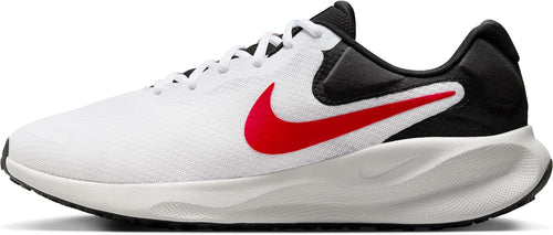 Nike Revolution 7 Men's Road Running Shoes (FB2207-102, White/FIRE RED-Black-Photon DUST) Size 12.5